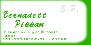 bernadett pippan business card